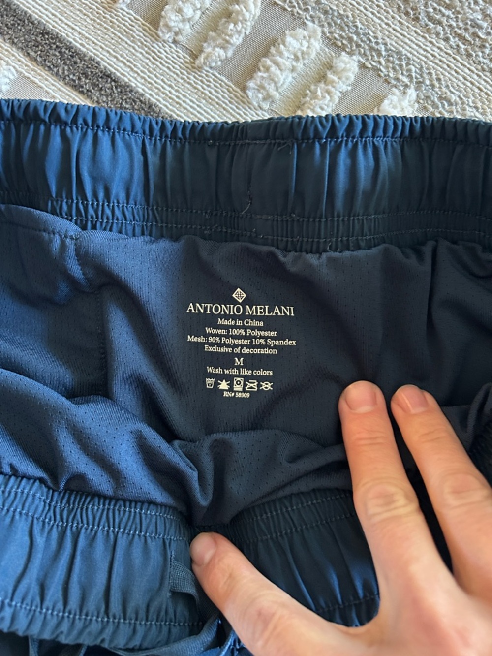 ANTONIO MELANI Navy Blue Athletic Skort and Lined Shorts Set - Picture 5 of 6